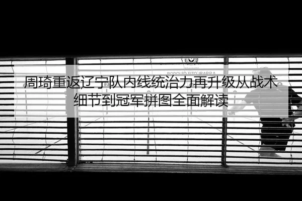 周琦重返辽宁队内线统治力再升级从战术细节到冠军拼图全面解读